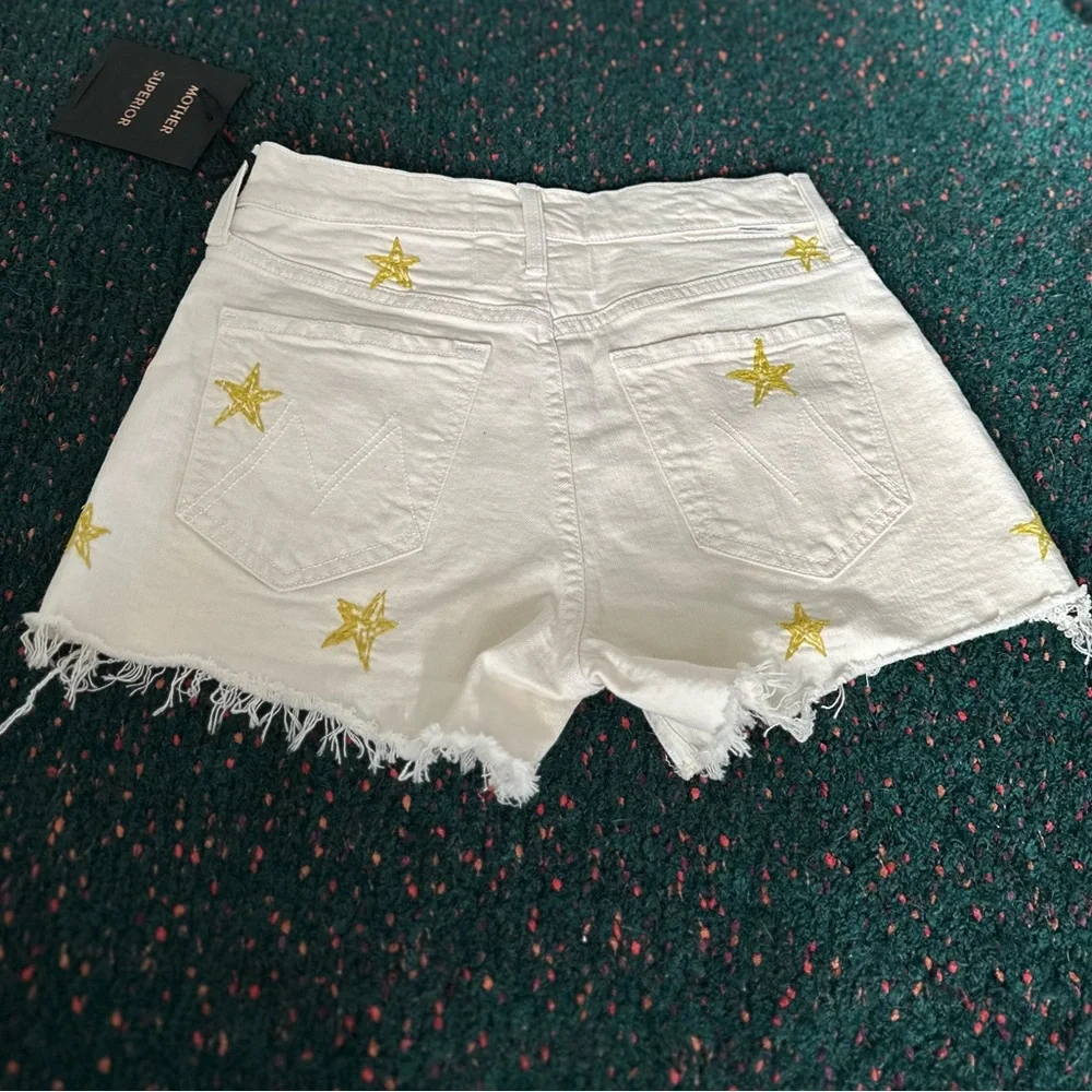 MOTHER Tomcat Kick Fray Shorts Shoot For The Stars 26 NWT Rare SOLD OUT - Picture 11 of 14